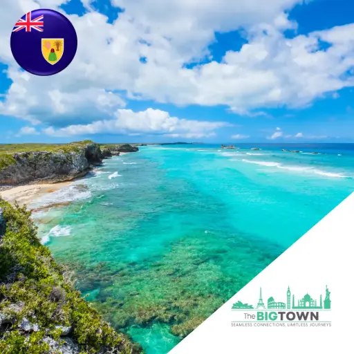 eSIM de données pour les îles Turques-et-Caïques